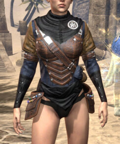 Black Kiergo Brigand Jerkin - Female Front