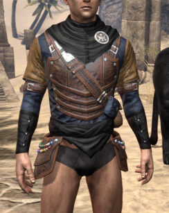 Black Kiergo Brigand Jerkin - Male Front