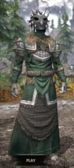 Icereach Coven Homespun - Argonian Male Robe Front