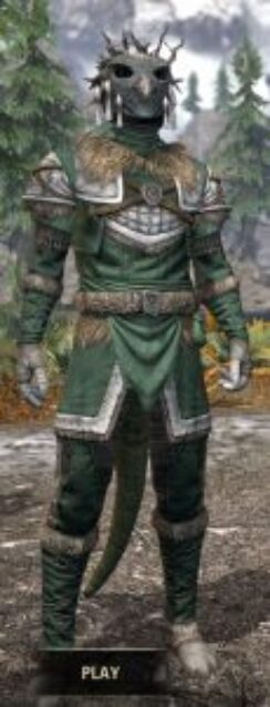 Icereach Coven Homespun - Argonian Male Shirt Front