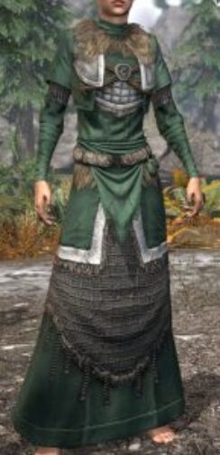 Icereach Coven Homespun Robe - Female Front