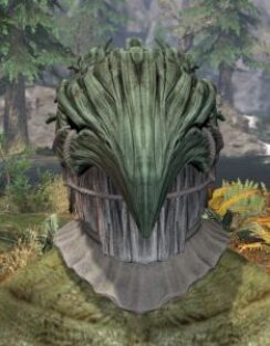 Icereach Coven Iron Helm - Argonian Male Front