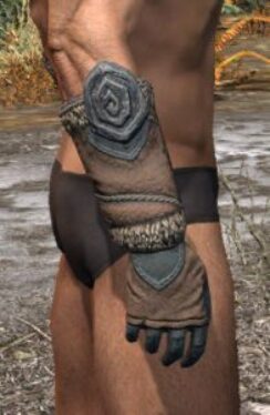 Icereach Coven Rawhide Bracers - Male Right
