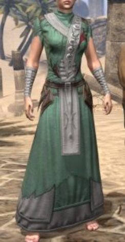 New Moon Priest Homespun Robe - Female Front