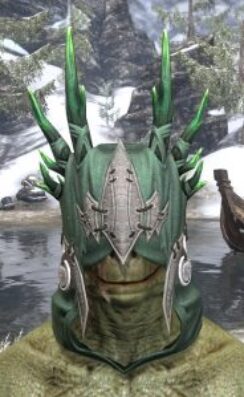 New Moon Priest Iron Helm - Argonian Male Front