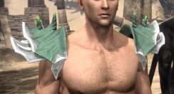 New Moon Priest Iron Pauldrons - Male Front
