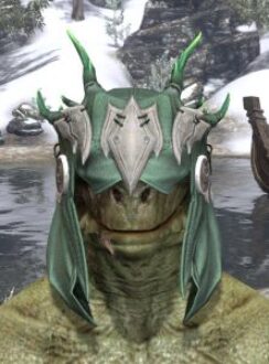 New Moon Priest Rawhide Helmet - Argonian Male Front