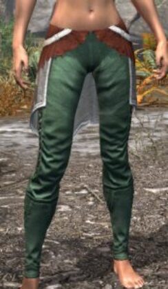 Pyre Watch Iron Greaves - Female Front