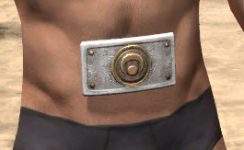 Shield of Senchal Homespun Sash - Male Front
