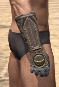Shield of Senchal Rawhide Bracers - Male Right