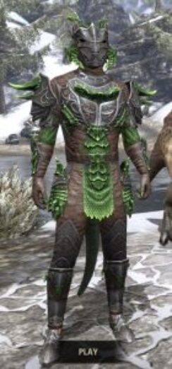 Legendary Dragon - Argonian Male Front