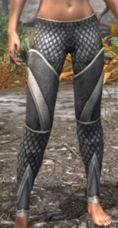 Ancestral High Elf Iron Greaves - Female Front