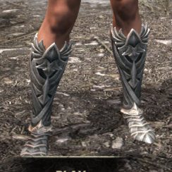 Ancestral High Elf Iron Sabatons - Female Front