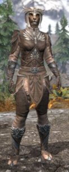Ancestral High Elf Rawhide - Khajiit Female Front