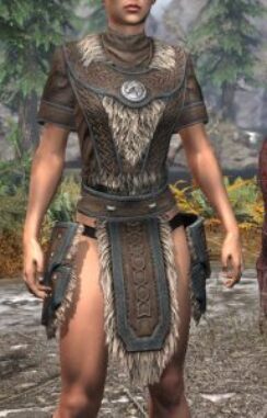 Ancestral Nord Homespun Jerkin - Female Front