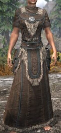 Ancestral Nord Homespun Robe - Female Front