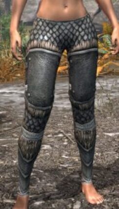Ancestral Nord Iron Greaves - Female Front