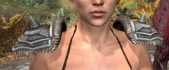 Ancestral Nord Iron Pauldrons - Female Front