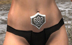 Ancestral Nord Rawhide Belt - Female Front