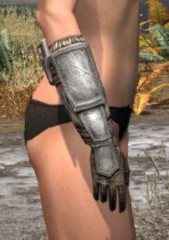 Ancestral Nord Rawhide Bracers - Female Right