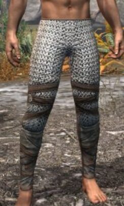 Ancestral Nord Rawhide Guards - Male Front