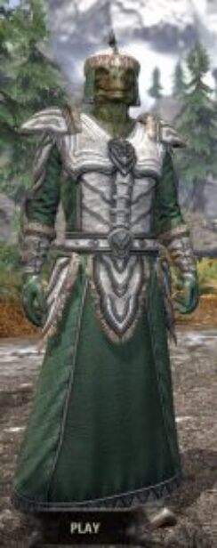 Ancestral Orc Homespun - Argonian Male Robe Front