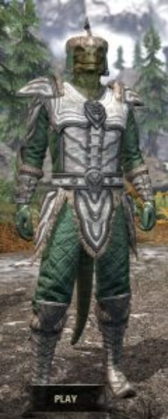Ancestral Orc Homespun - Argonian Male Shirt Front