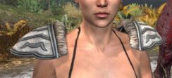 Ancestral Orc Homespun Epaulets - Female Front