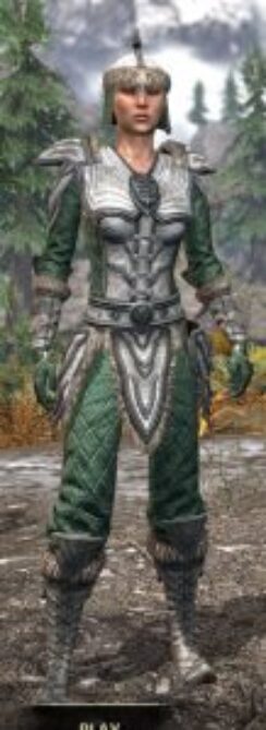 Ancestral Orc Homespun - Female Shirt Front