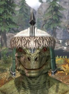 Ancestral Orc Homespun Hat - Argonian Male Front