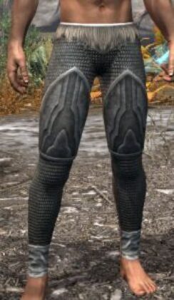 Ancestral Orc Iron Greaves - Male Front