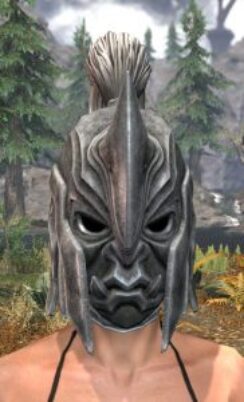 Ancestral Orc Iron Helm - Female Front