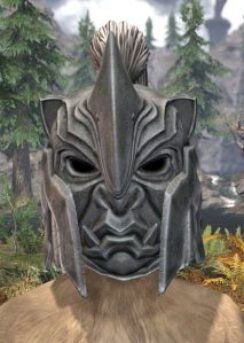 Ancestral Orc Iron Helm - Khajiit Female Front