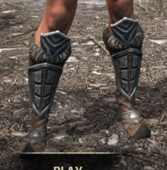 Ancestral Orc Rawhide Boots - Female Front