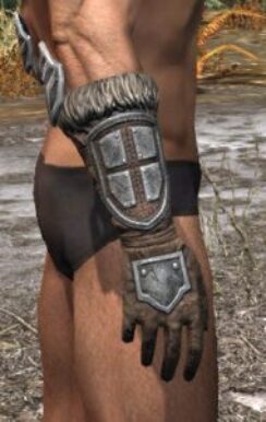 Ancestral Orc Rawhide Bracers - Male Right