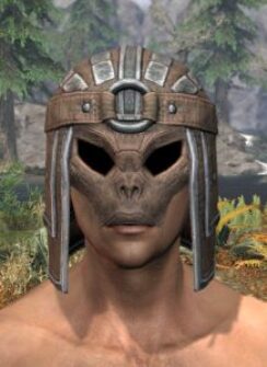 Ancestral Orc Rawhide Helmet - Male Front