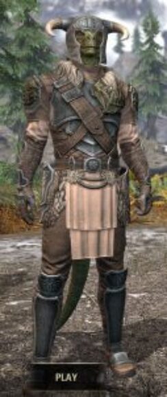 Blackreach Vanguard Iron - Argonian Male Front