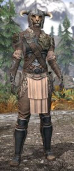 Blackreach Vanguard Iron - Khajiit Female Front