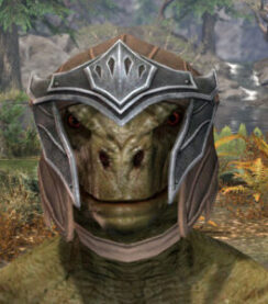 Greymor Rawhide Helmet - Argonian Male Front