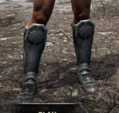 Hazardous Alchemy Iron Sabatons - Male Front