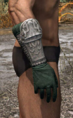 Hazardous Alchemy Rawhide Bracers - Male Right