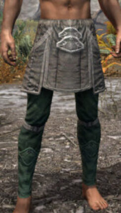 Hazardous Alchemy Rawhide Guards - Male Front